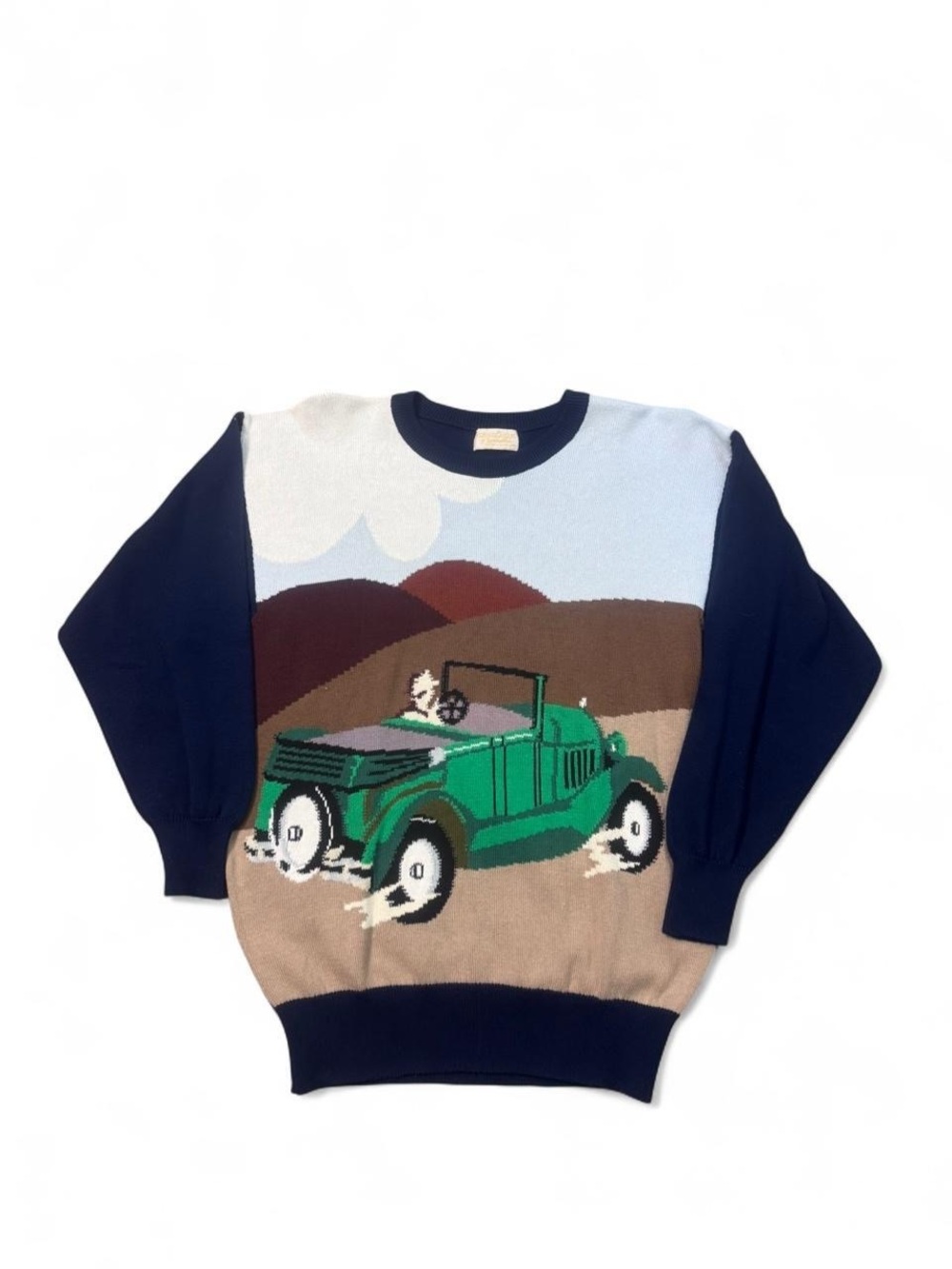 VTG Murray Allan of innerleithen desert landscape car sweater L Scotland men’s